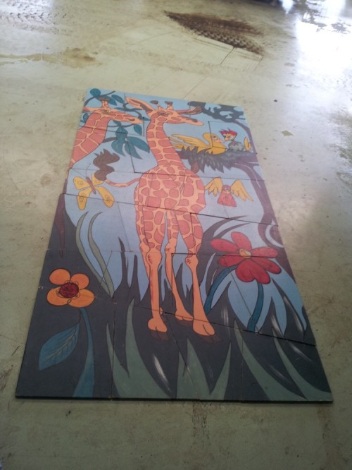 Megapuzzel Giraf 2x1m 